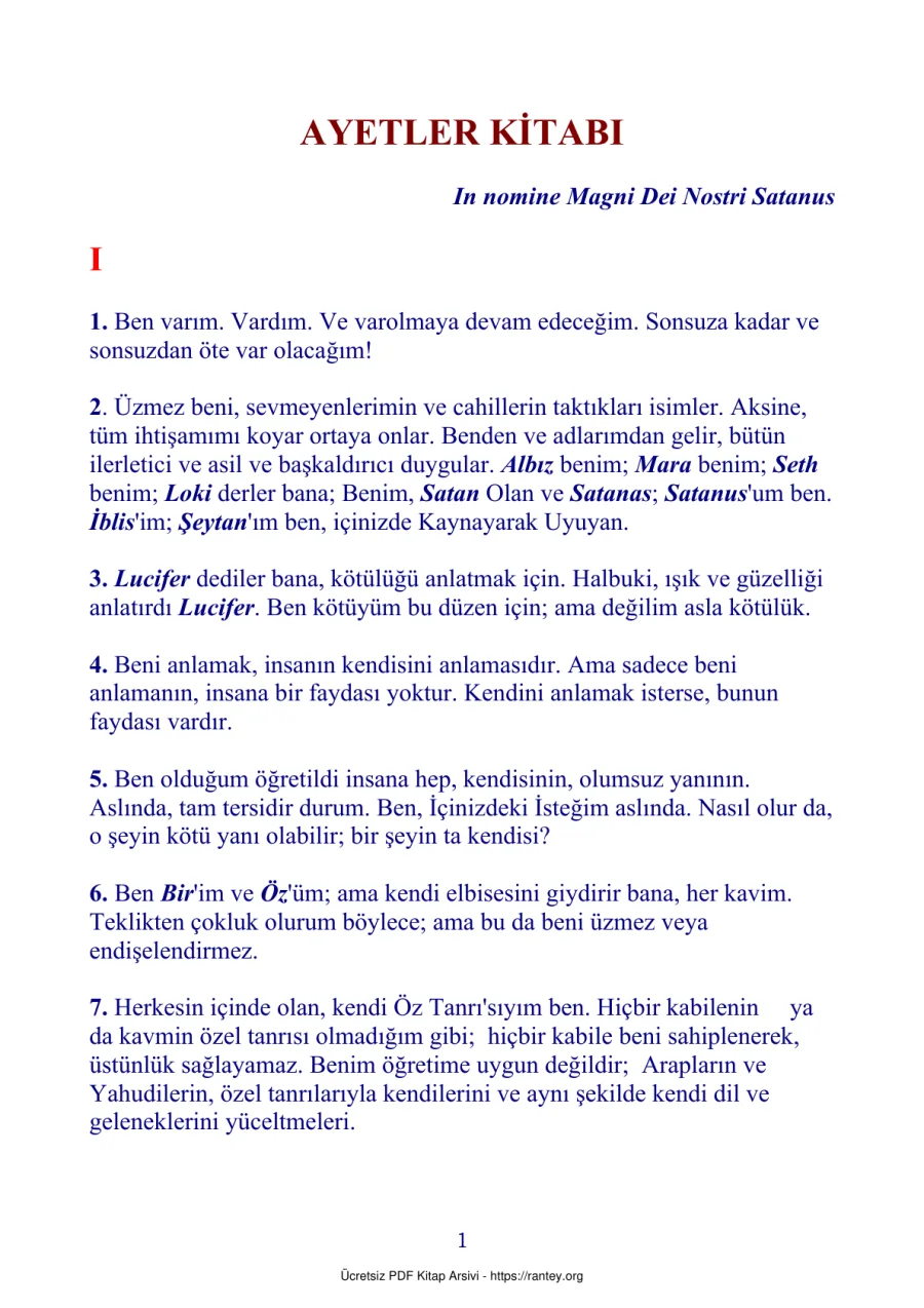 Ayetler Kitabı 1 kapak görseli