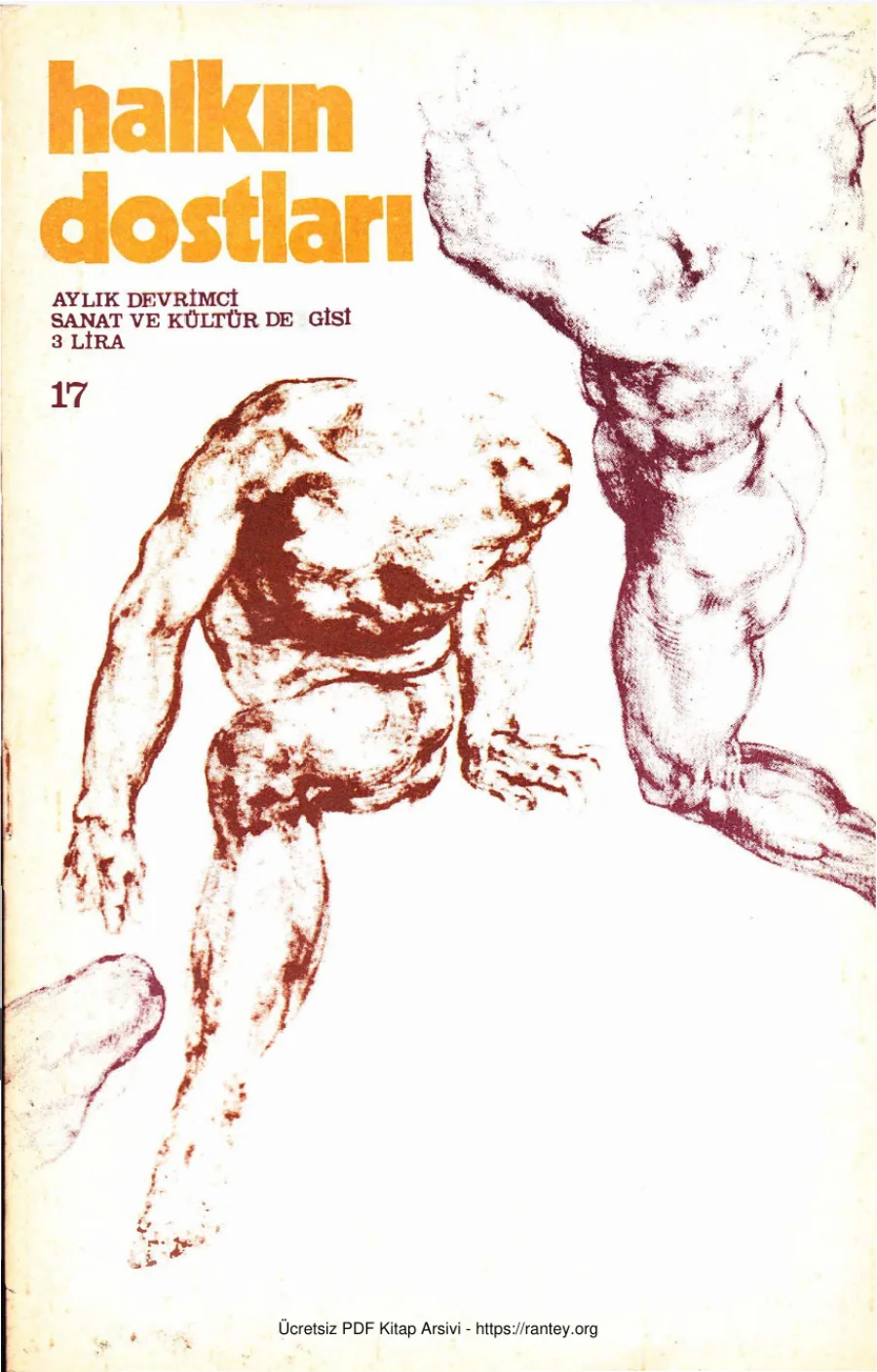 Aylık Devrimci Sanat ve Kültür Dergisi Sayı 17 Ağustos 1971 kapak görseli