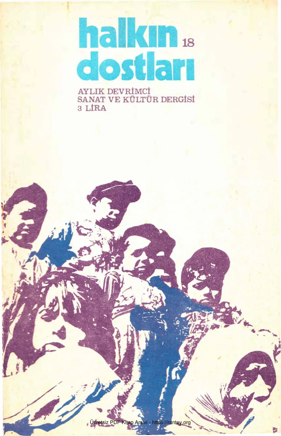 Aylık Devrimci Sanat ve Kültür Dergisi Sayı 18 Eylül 1971 kapak görseli