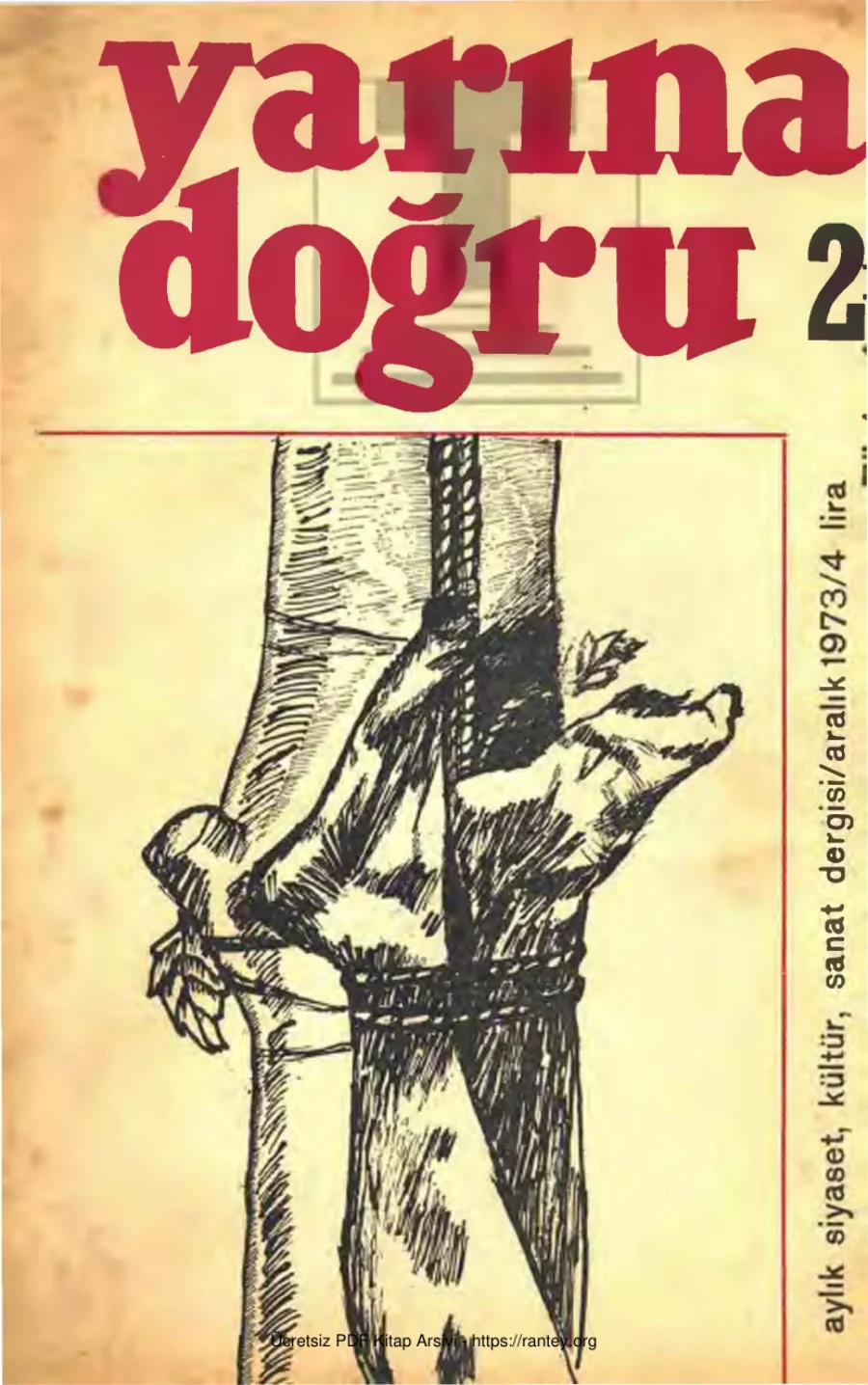 Aylık Siyaset Kültür Sanat Dergisi Sayı 02 Aralık 1973 kapak görseli