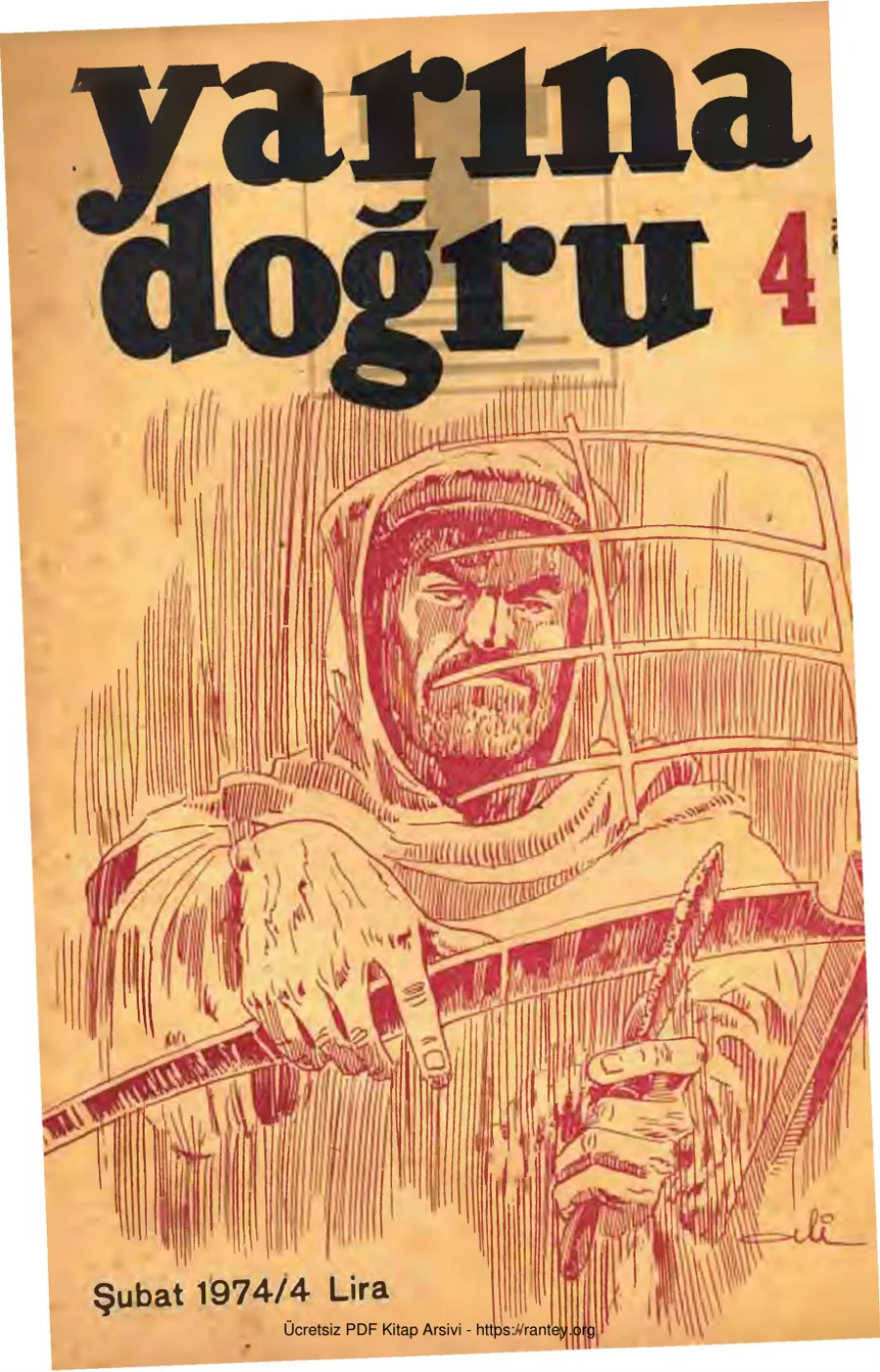 Aylık Siyaset Kültür Sanat Dergisi Sayı 04 Şubat 1974 kapak görseli
