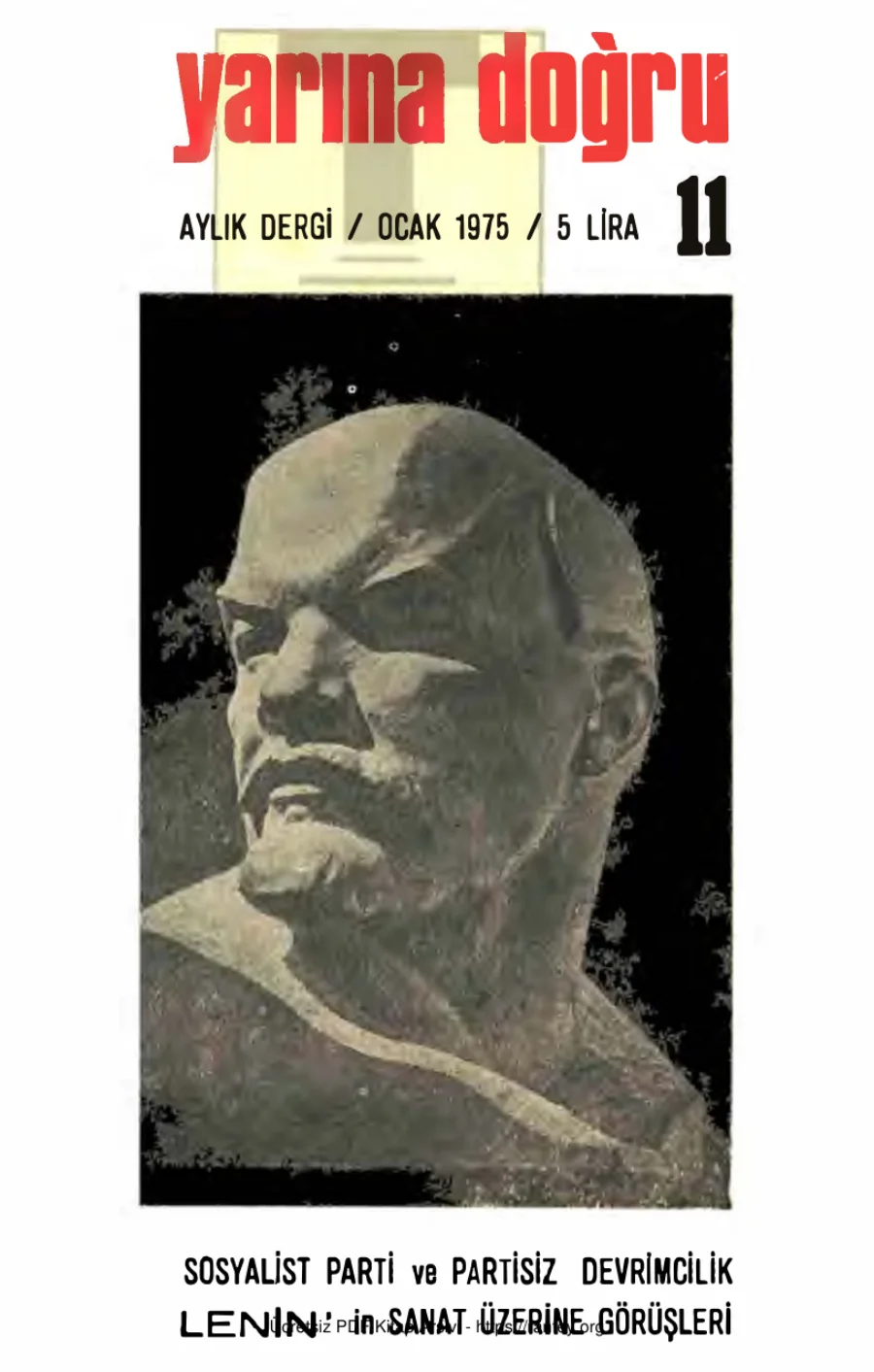 Aylık Siyaset Kültür Sanat Dergisi Sayı 11 Ocak 1975 kapak görseli