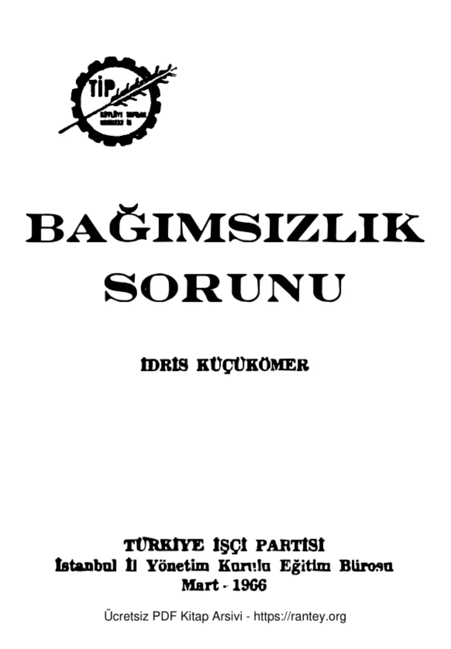 Bağımsızlık kapak görseli