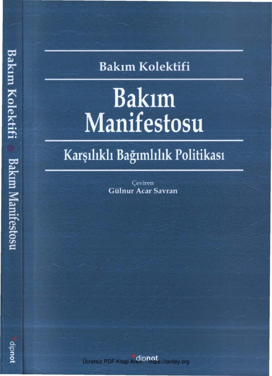 Bakım Manifestosu kapak görseli