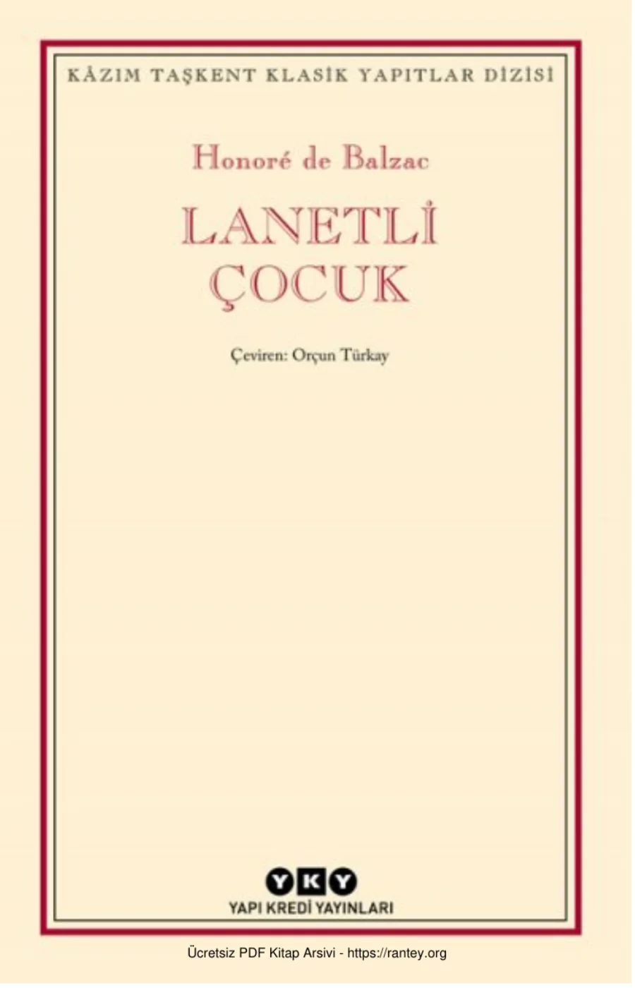 Balzac Lanetli Çocuk kapak görseli