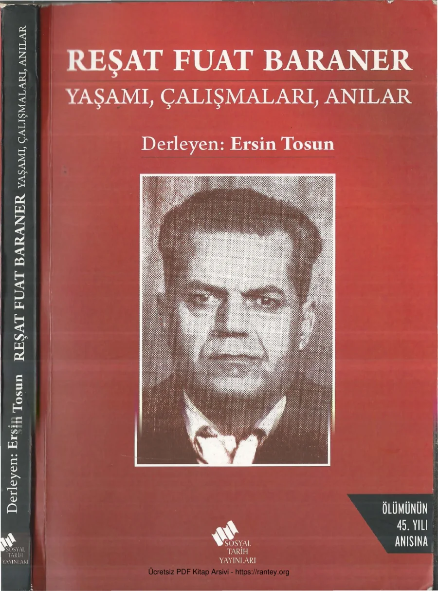 Baraner Yaşamı Çalışmaları Anıları kapak görseli