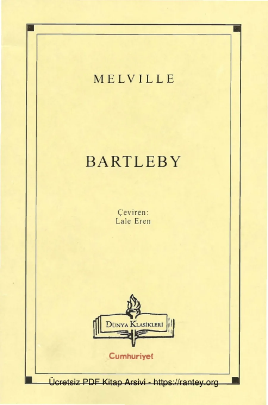 Bartleby kapak görseli