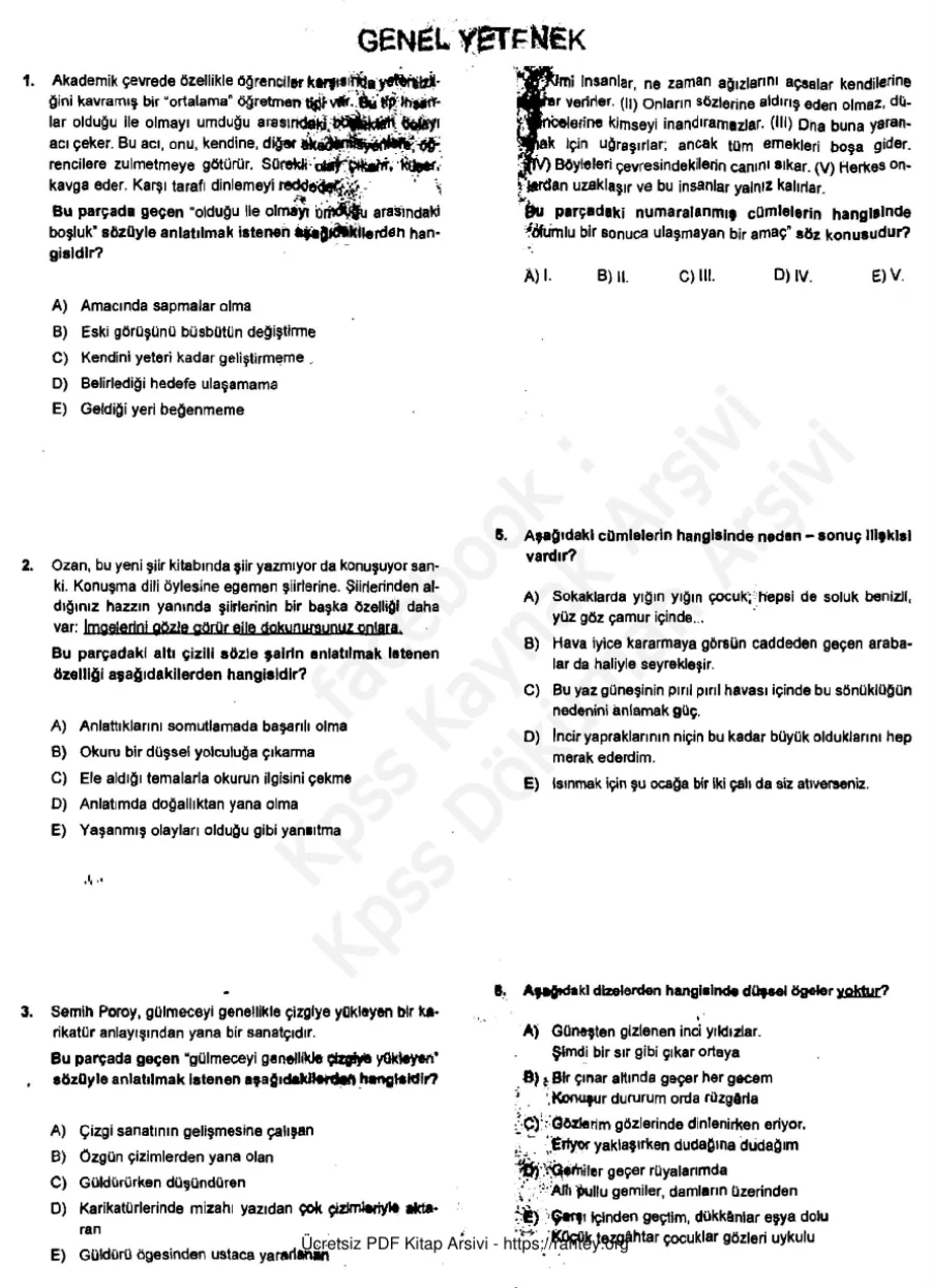 Basari 2014 GyGk 1 Deneme kapak görseli
