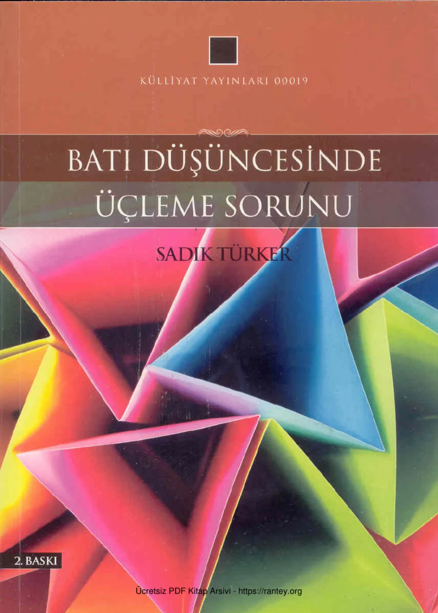 Batı Düşüncesinde Üçleme Sorunu kapak görseli
