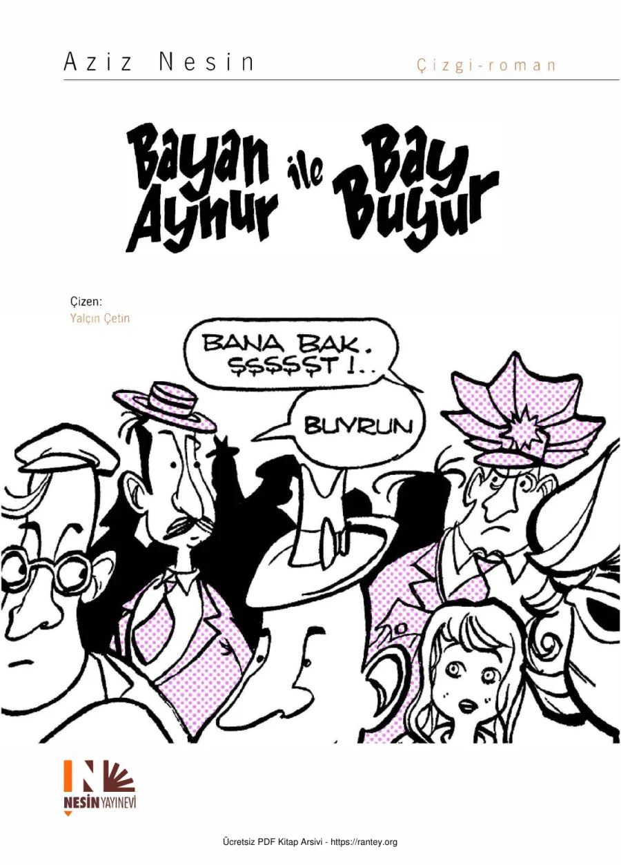 Bayan Aynur ile Bay Buyur Çizgi Roman kapak görseli