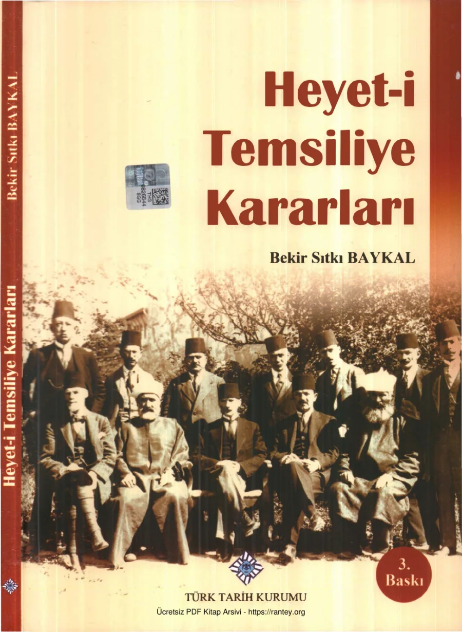 Baykal Heyet i Temsiliye Kararları kapak görseli