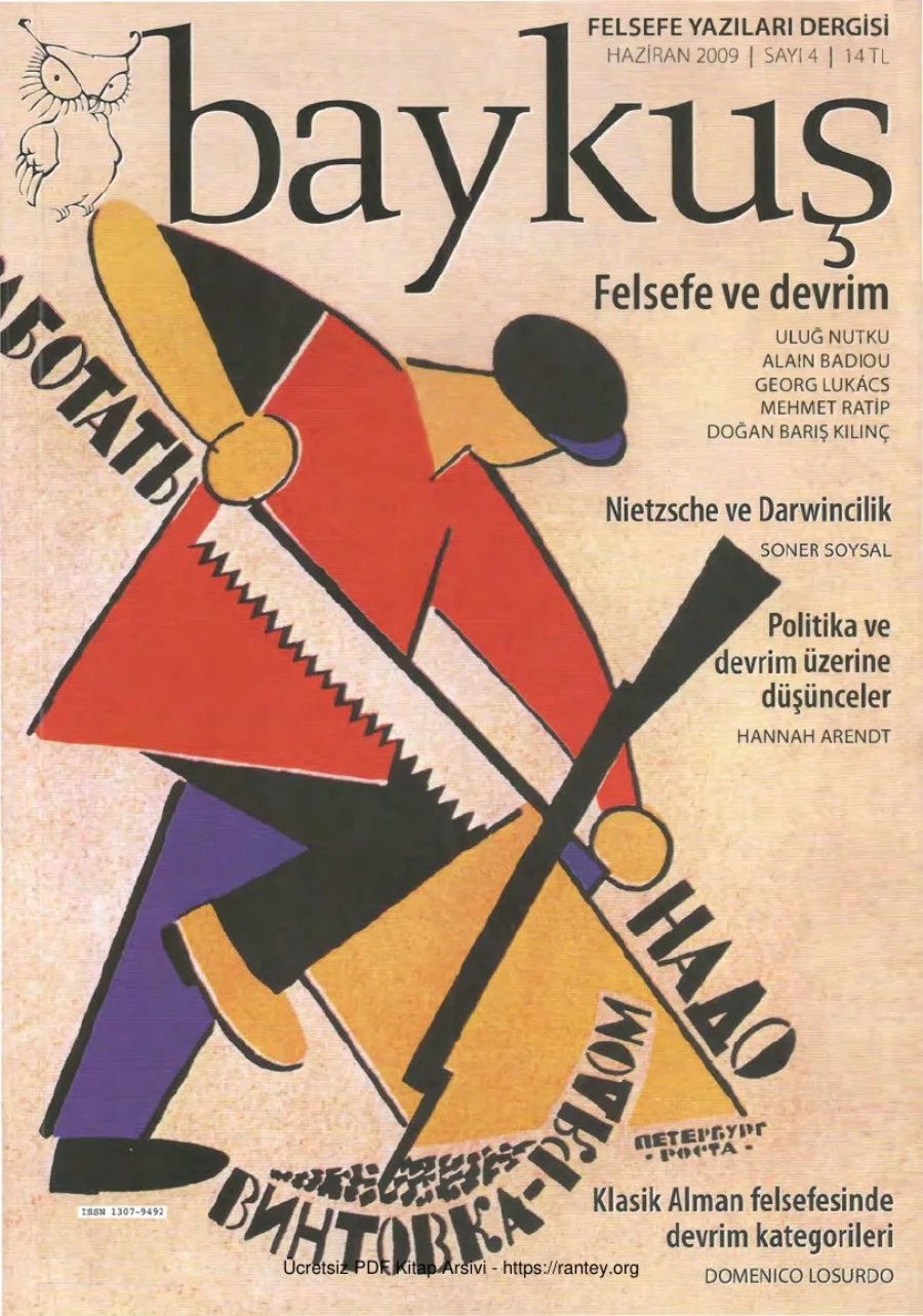 Baykuş Felsefe Yazıları Sayı 04 kapak görseli
