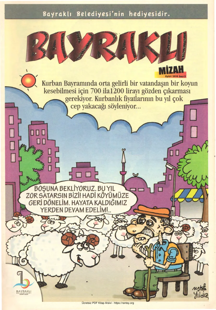Bayraklı Mizah Sayı 03 - Eylül 2016 kapak görseli