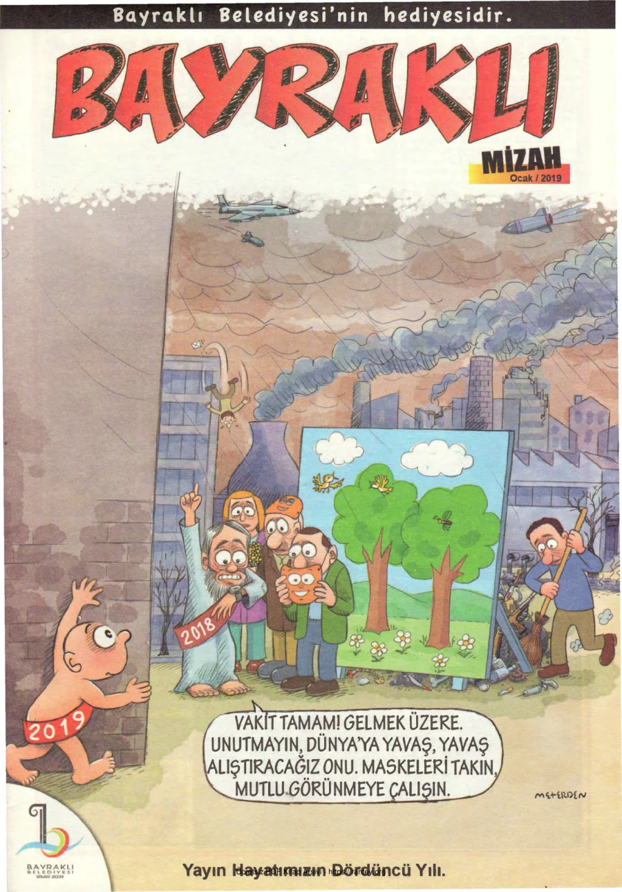 Bayraklı Mizah Sayı 14 - Ocak 2019 kapak görseli
