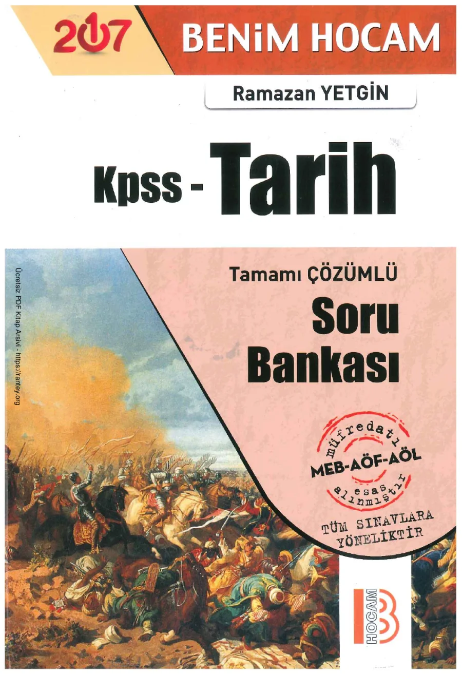 Benim Hocam Tarih Soru Bankası kapak görseli
