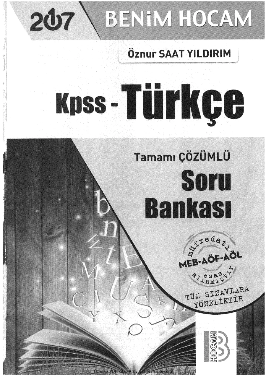 BENİM HOCAM TÜRKÇE SORU BANKASI kapak görseli