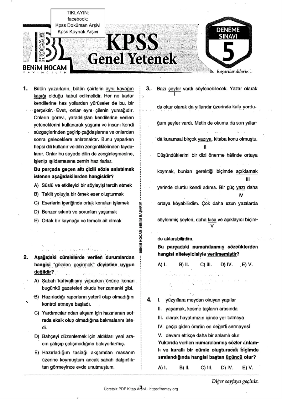 BenimHocam 2018 Tg5 GyGk kapak görseli