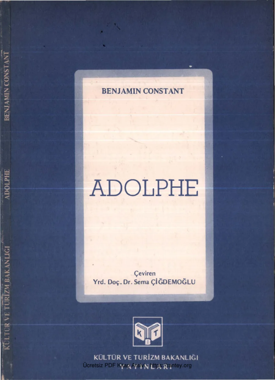 Benjamin Constant Adolphe kapak görseli