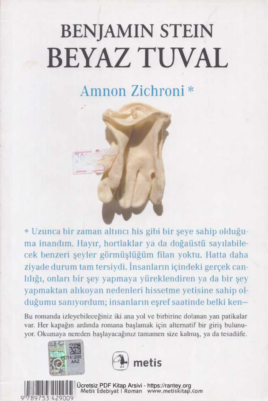 Benjamin Stein Beyaz Tuval kapak görseli