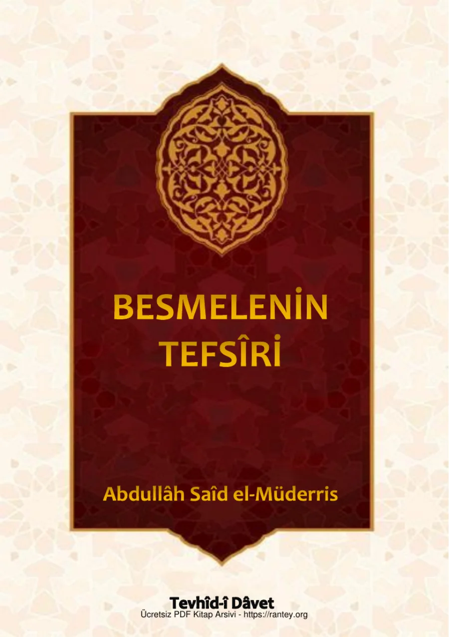BESMELENİN TEFSRİ Ebu Abdulmumin Tekin Mıhçı kapak görseli