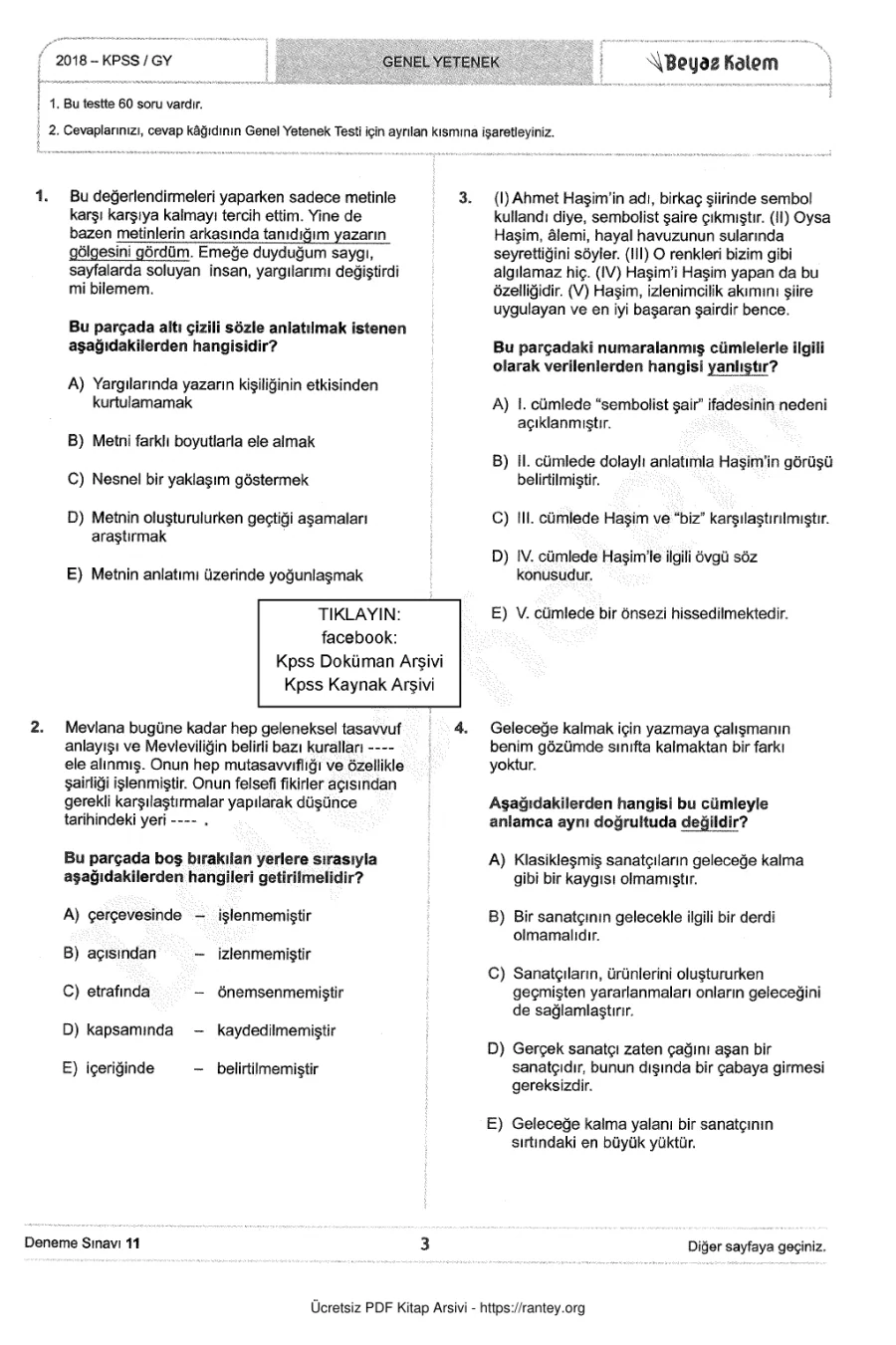 Beyazkalem 2018 Tg 11 GyGk kapak görseli