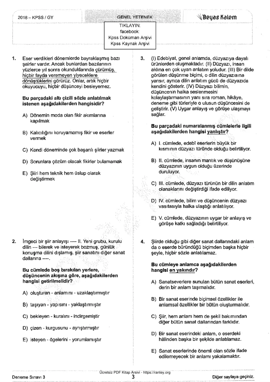 Beyazkalem 2018 Tg3 GyGk kapak görseli