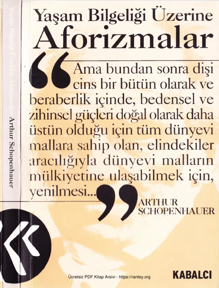 Bilgeliği Üzerine Aforizmalar kapak görseli