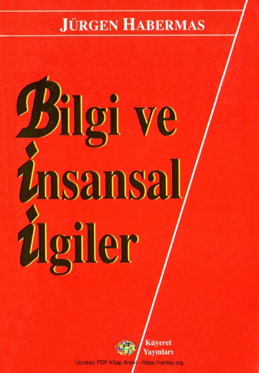 Bilgi ve İnsansal İlgiler kapak görseli