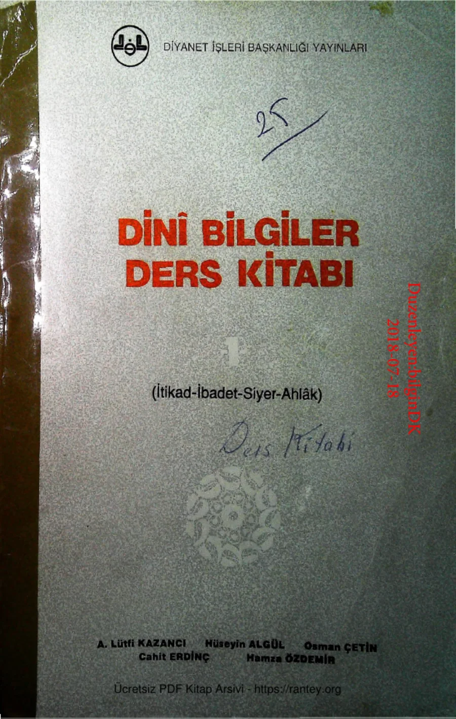 Bilgiler Ders Kitabi kapak görseli