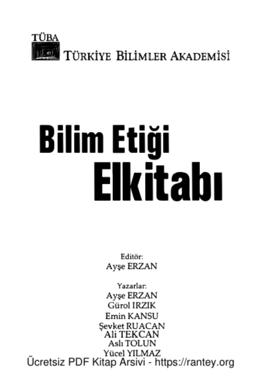 Bilim Etiği El Kitabı kapak görseli