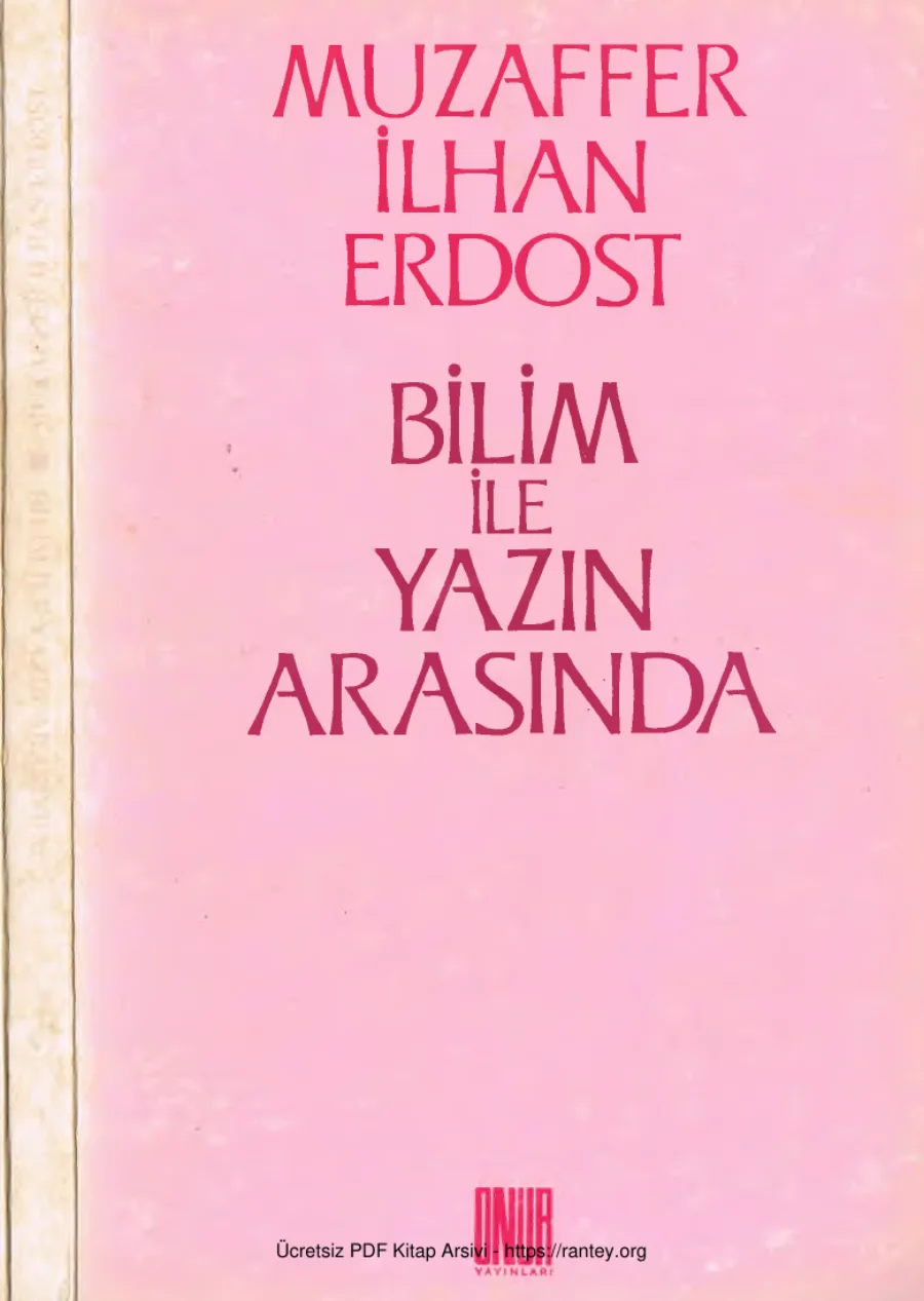 Bilim ile Yazın Arasında kapak görseli