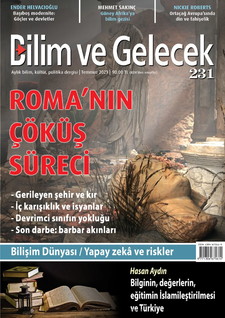 Bilim ve Gelecek Sayı 231 - Temmuz 2023 kapak görseli