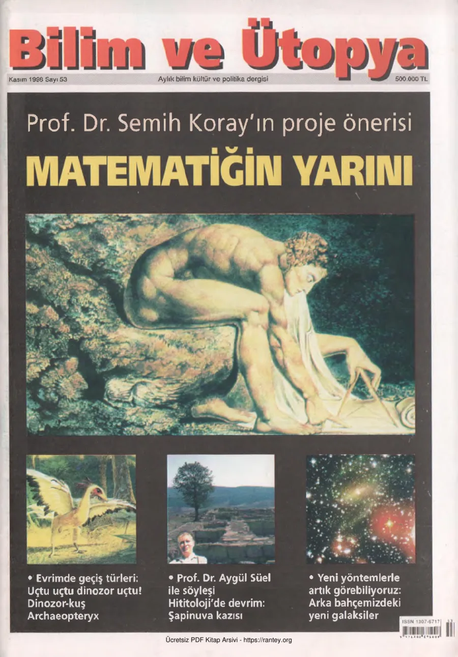 Bilim ve Ütopya Sayı 053 Kasım 1998 kapak görseli