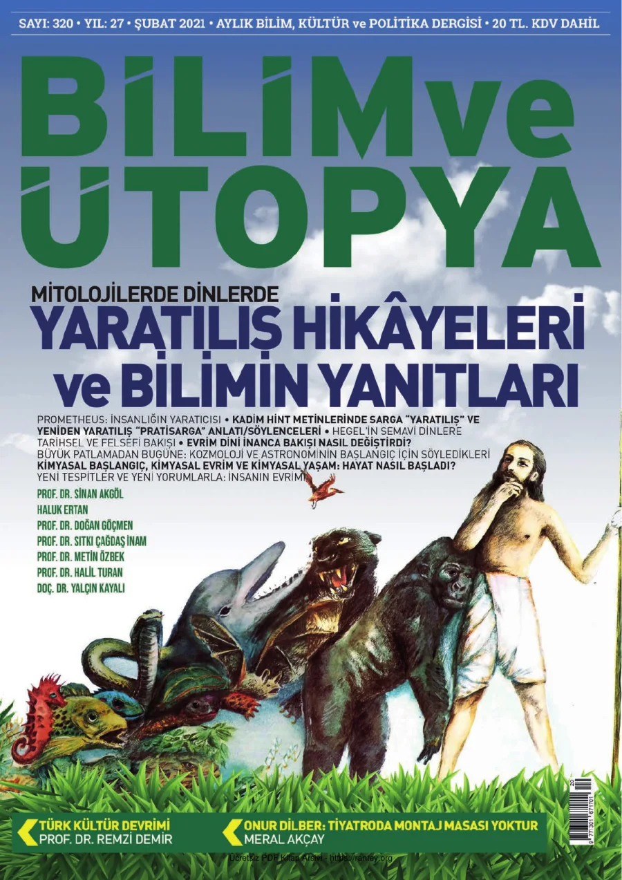 Bilim ve Ütopya Sayı 320 Şubat 2021 kapak görseli