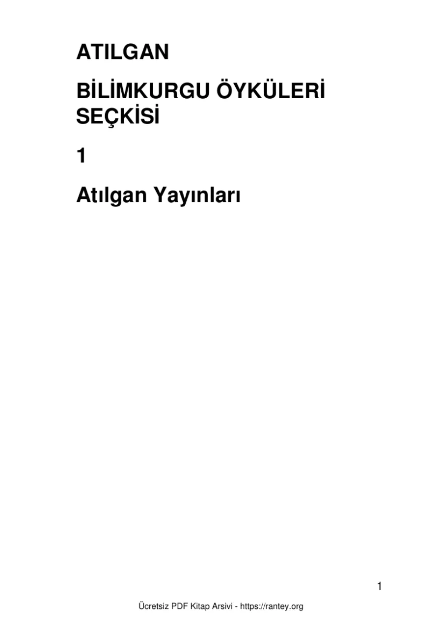 Bilimkurgu Öyküleri Seçkisi v20 kapak görseli