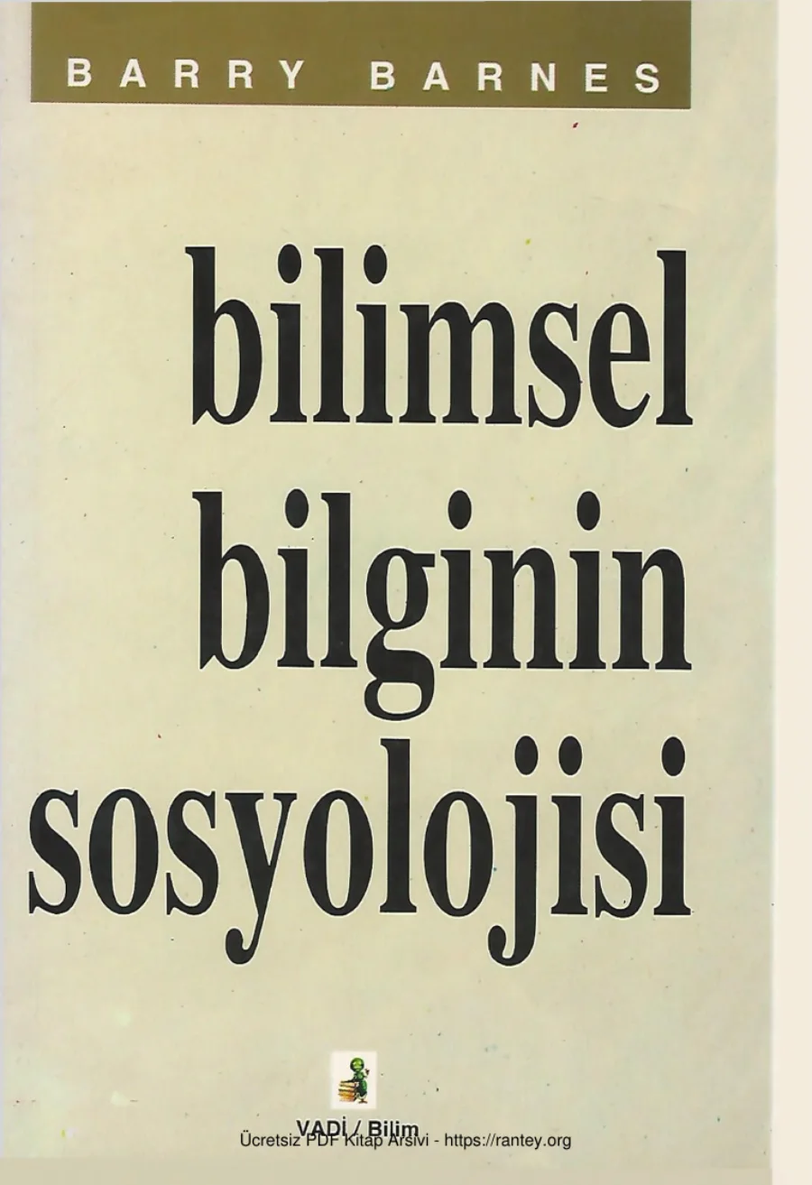 Bilimsel Bilginin Sosyolojisi kapak görseli