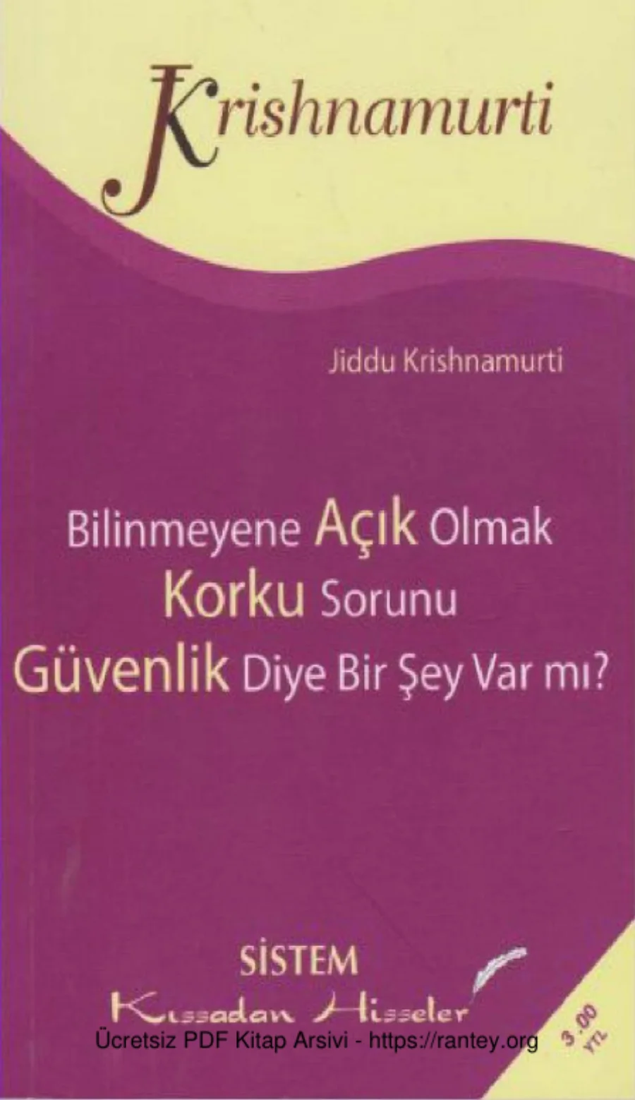 Bilinmeyene Açık Olmak Korku Sorunu kapak görseli