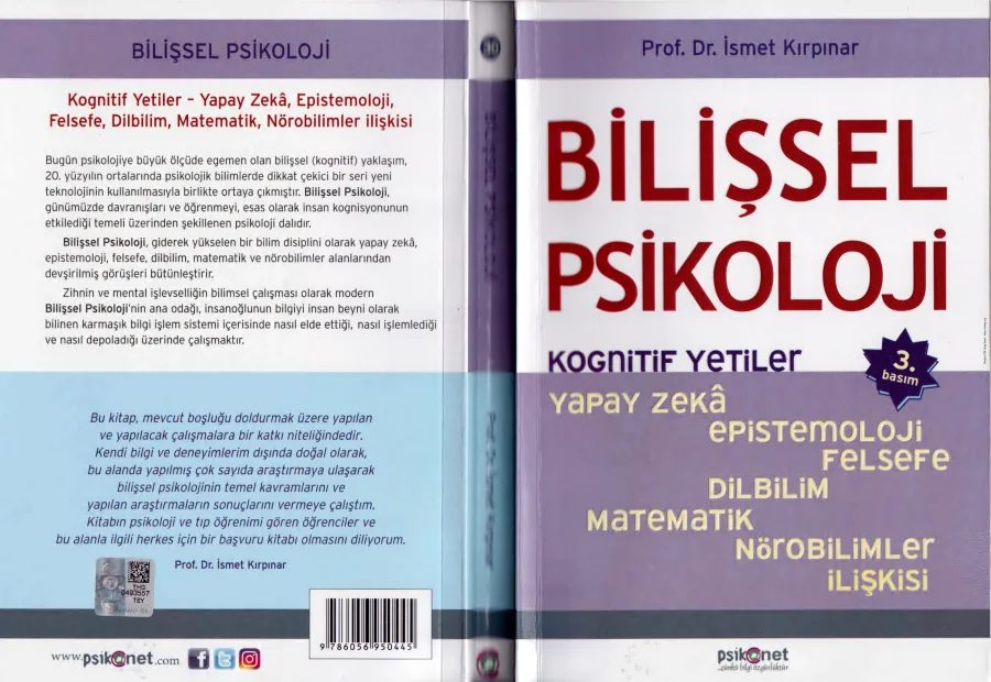 Bilişsel Psikoloji Psikonet Yayınları kapak görseli