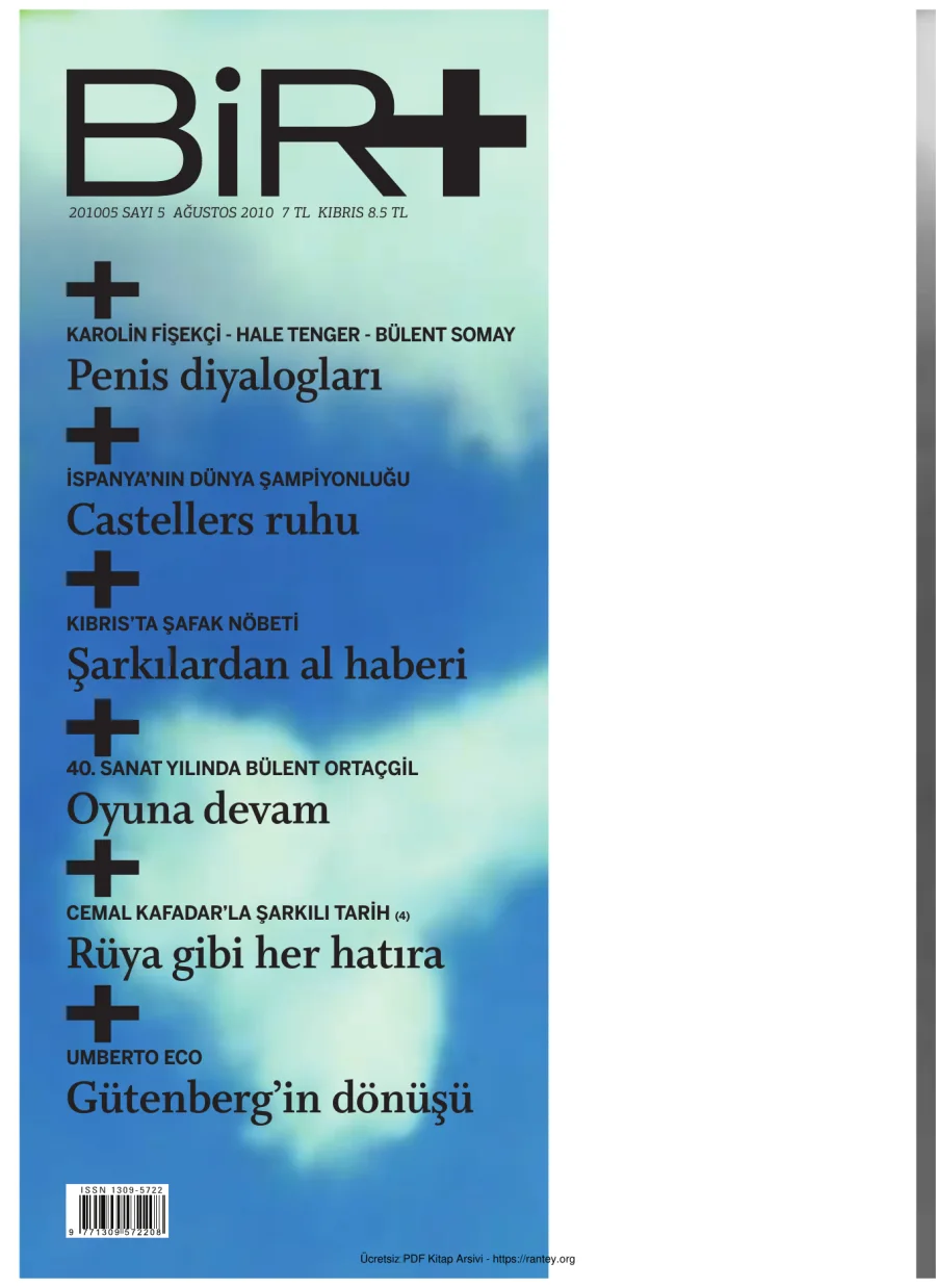 Bir Artı Bir Sayı 05 Ağustos 2010 kapak görseli