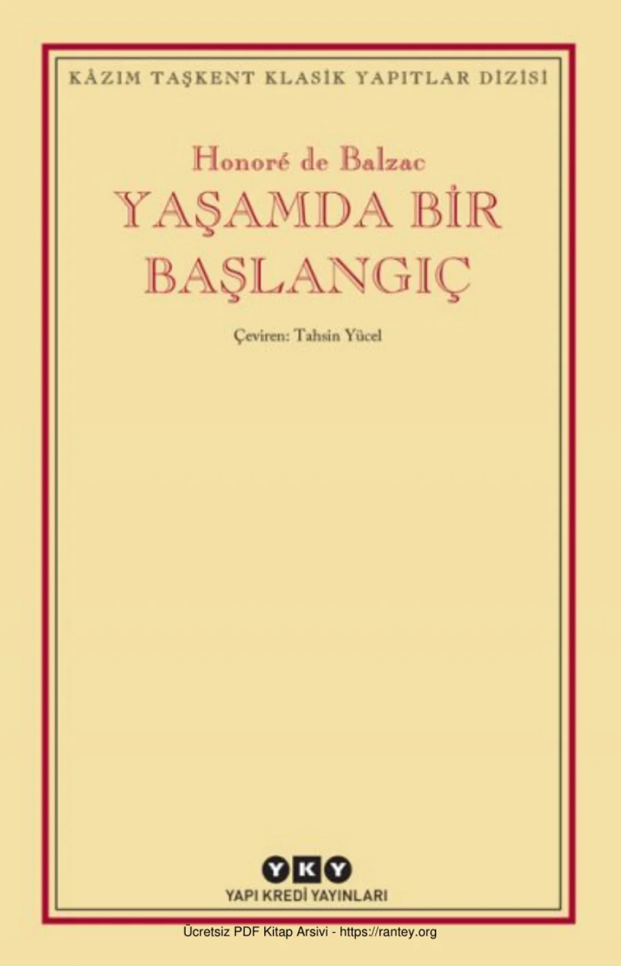 Bir Başlangıç kapak görseli