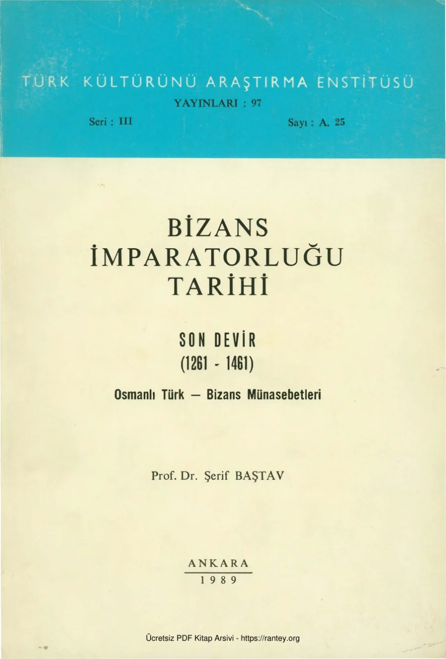 Bizans İmparatorluğu Tarihi kapak görseli