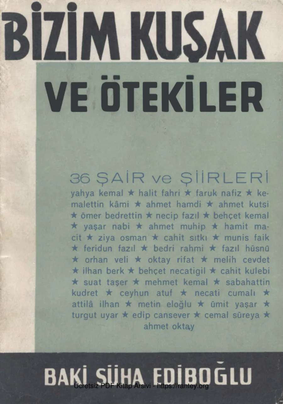 Bizim Kuşak ve Ötekiler Varlık Yayınları kapak görseli