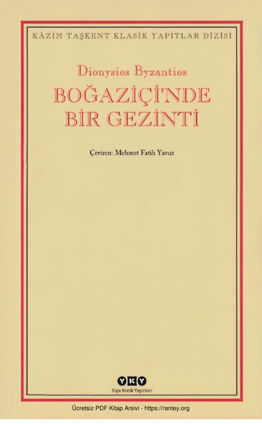 Boğaziçi'nde Bir Gezinti kapak görseli