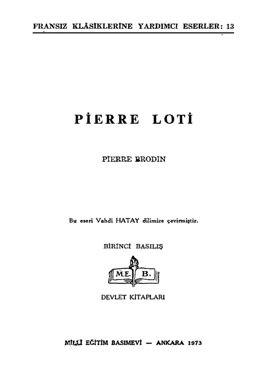 Brodin Pierre Loti kapak görseli