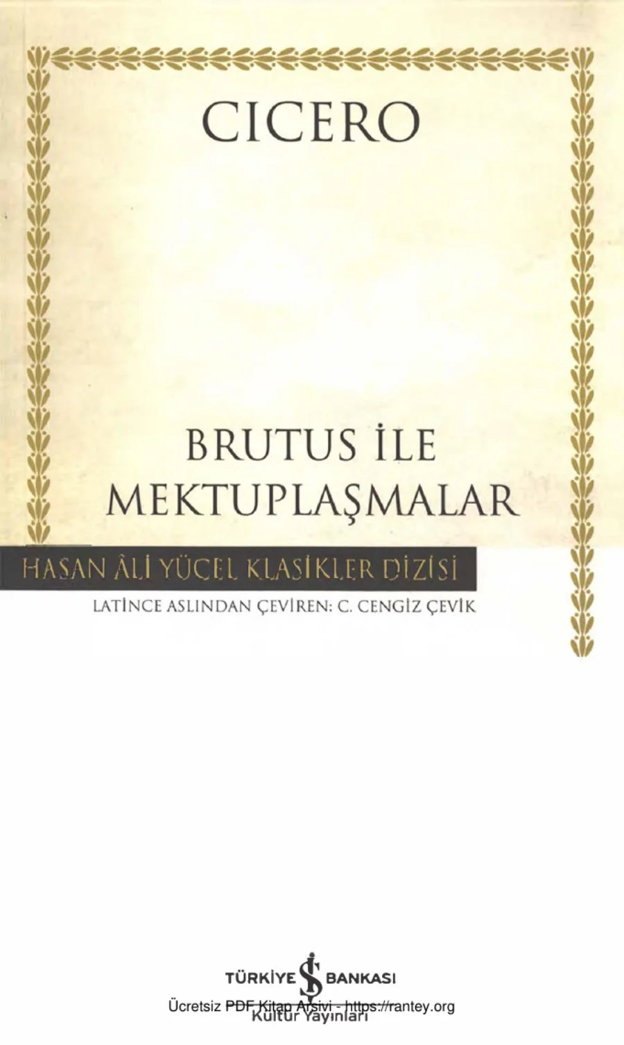 Brutus ile Mektuplaşmalar kapak görseli