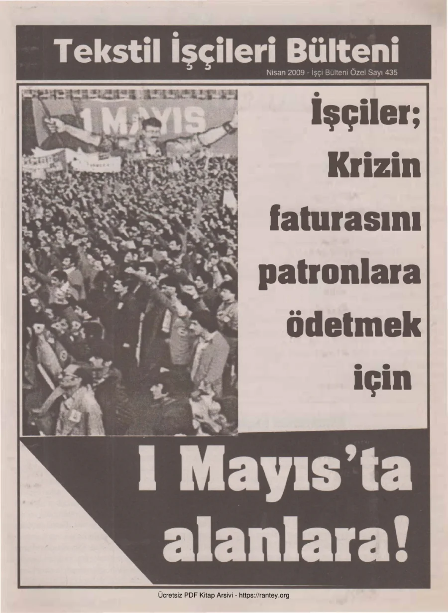 Bülteni İşçi Bülteni Özel Sayı 435 Nisan 2009 kapak görseli