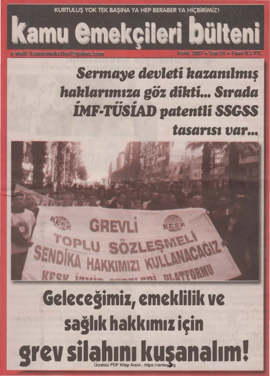 Bülteni Sayı 024 Aralık 2007 kapak görseli