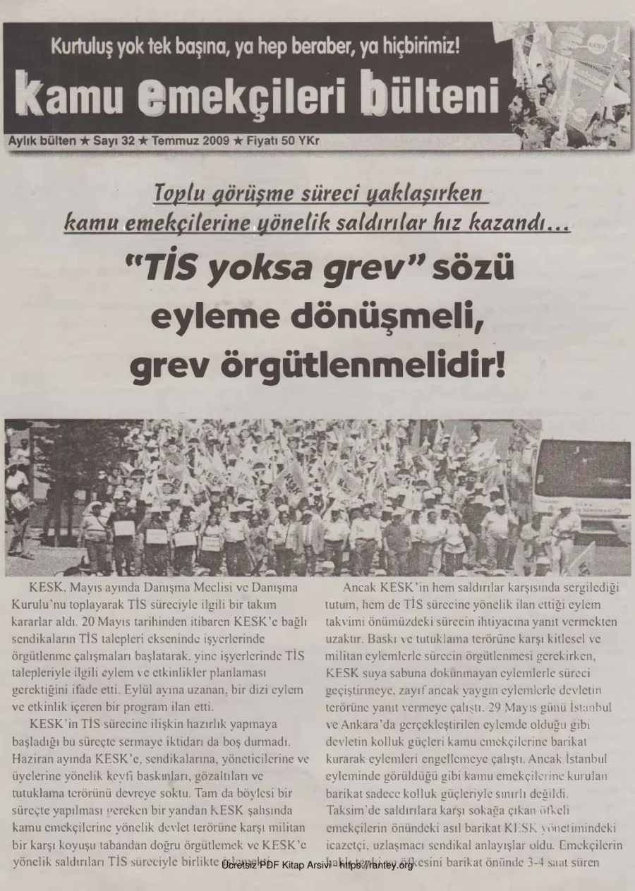 Bülteni Sayı 032 Temmuz 2009 kapak görseli