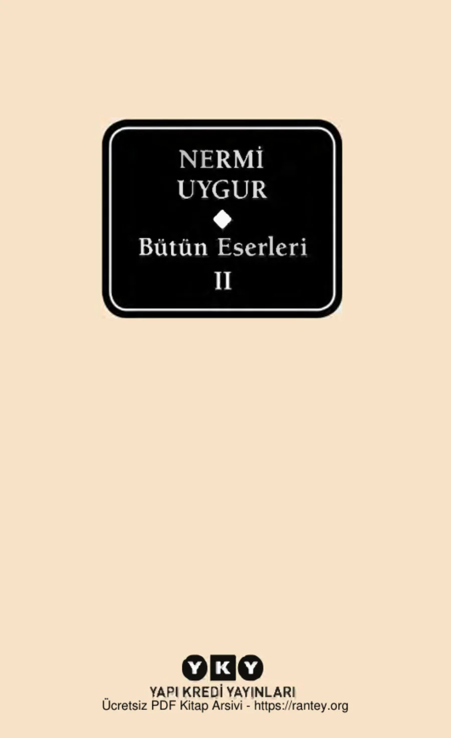 Bütün Eserleri Cilt 1 kapak görseli
