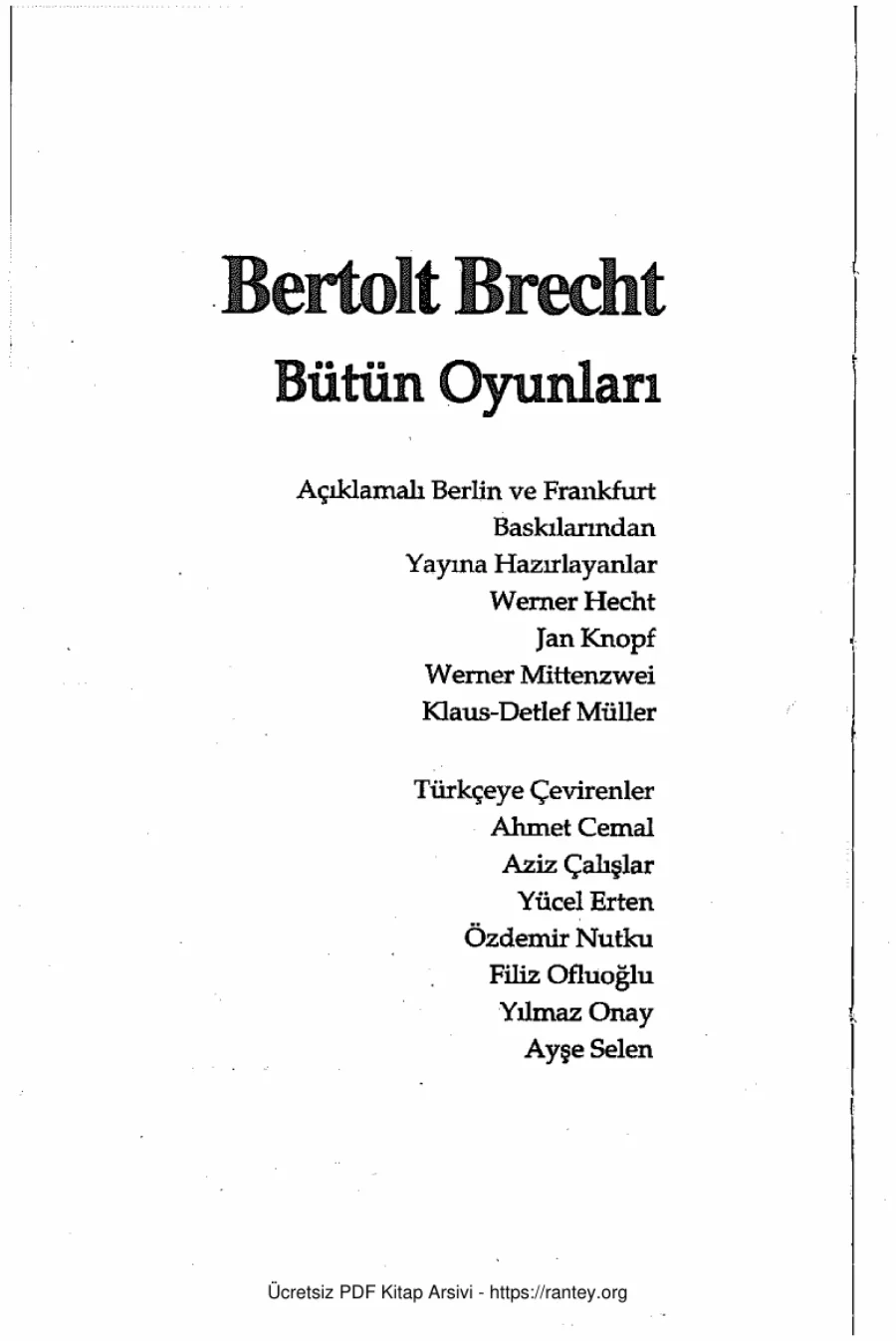 Bütün Oyunları Cilt 3 Boyut Yayınları kapak görseli